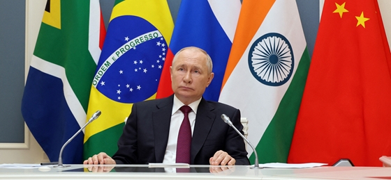 Világ: Putyin videóüzenetben védte meg a háborúját a BRICS-csúcson