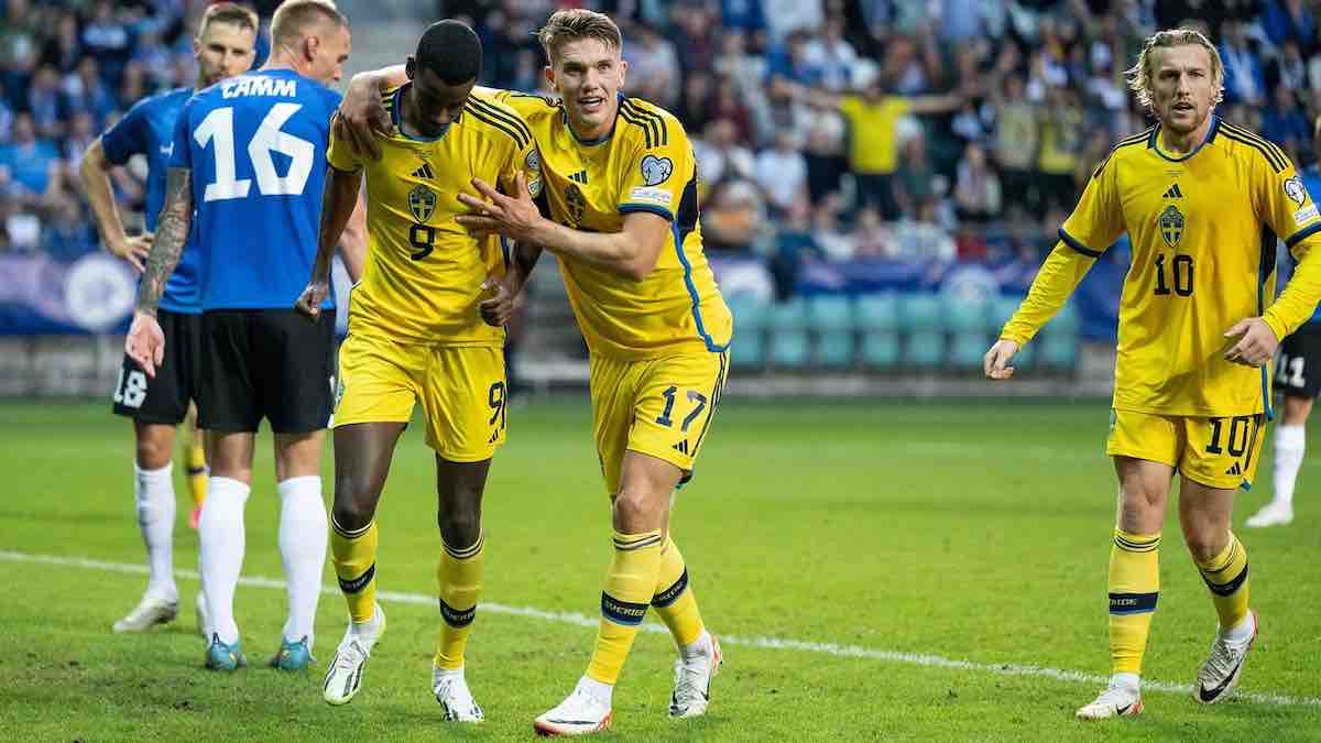 A svédek öt gólt szereztek Észtországban