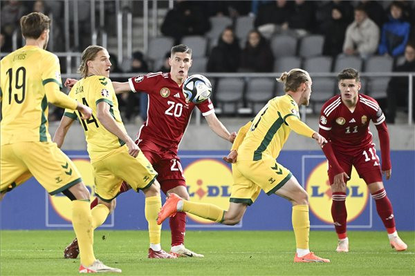 Az első félidő a litvánoké, a második a mieinké volt: Litvánia-Magyarország 1-1