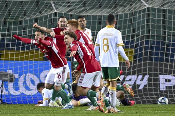 Sport: Magyarország az utolsó pillanatban egyenlített Bulgária ellen, a válogatott kijutott az Eb-re