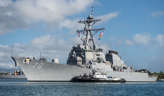 Világ: Amerikai hadihajó érkezett a Dél-kínai-tenger vitatott területéhez