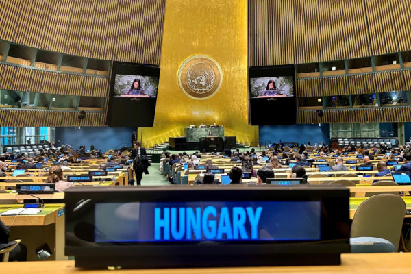 Szijjártó Péter: Az ENSZ Közgyűlése egyhangúlag megszavazott egy Magyarország által kezdeményezett határozatot