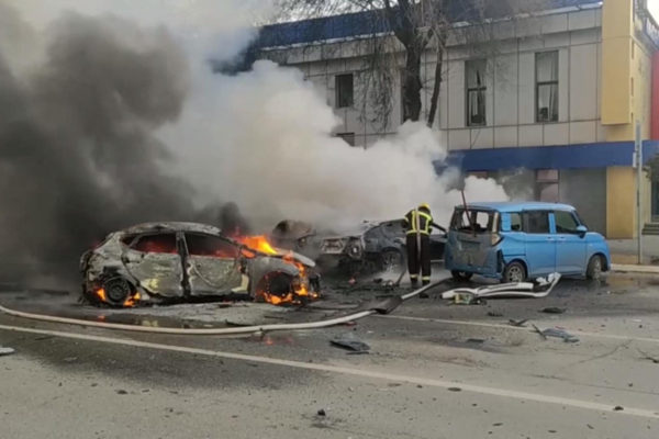 Kreml: Kijev civil objektumokat támad kazettás lőszerrel