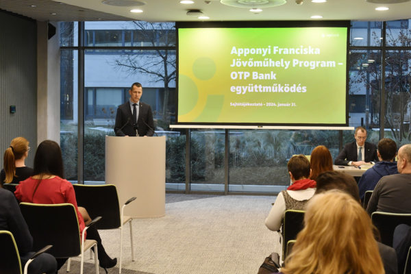 Az OTP Bank is csatlakozott az Apponyi Franciska Jövőműhely Programhoz